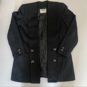 3/$30! Kasper ASL 90's Blazer - Black - Tuxedo Collar - Size 4 - Vintage EUC
